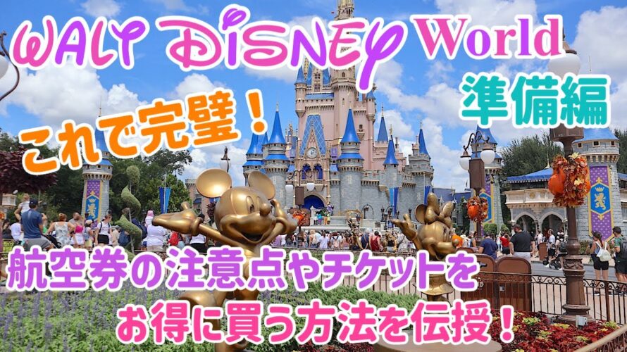 お得に!快適!これで完璧!ディズニーワールド行き方徹底解説♩航空券購入の注意点やチケットをお得に購入する方法も伝授!【WDW準備編】