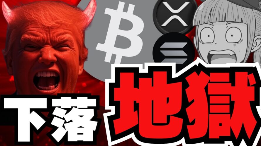 【💀XRP,SOL,BTC下落】仮想通貨が大幅下落。今何が?/Googleがビットコインに?/ミームコインが大幅下落