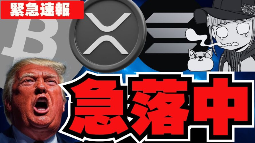 【緊急】急落!仮想通貨バブルは終わり?/ビットコイン・州の準備金が否決!完全な逆風/アルトコイン大暴落。。