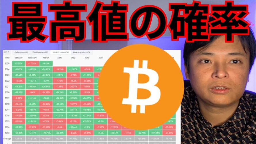 ビットコイン2025年最高値更新の確率●●% #仮想通貨 #BTC