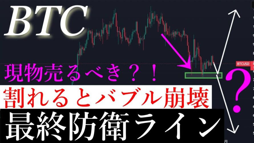 ⚠️大危険。来週80000割れると大暴落が起こります。ビットコイン分析