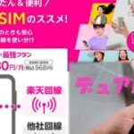 【楽天モバイルのデュアルSIM】メリット多い 料金お得♪ 紹介キャンペーンポイント貰える！