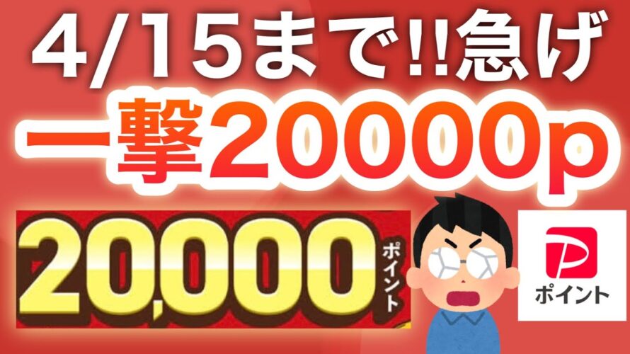 え、コレだけだ20000p貰えるの?さらに完全無料でPayPay1200pも…‼︎