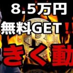 8.5万円無料GETおめでとうございます‼️ビットコインは嵐の前の静けさ⁉️