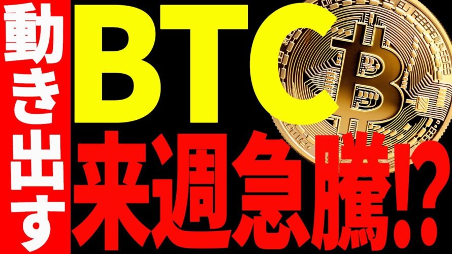 【仮想通貨】ビットコイン来週急騰⁉︎今後意識すべき価格を全て教えます!