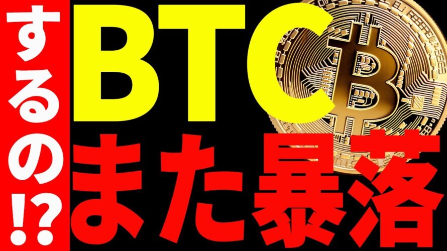 【仮想通貨】ビットコインまた暴落するの⁉︎プロトレーダーの今後の目線を共有します!