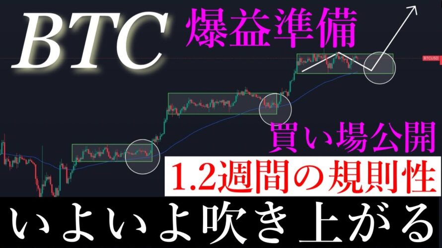 📈ビットコイン14日間の規則性。いよいよ爆上げします。BTCUSD