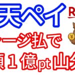 【楽天ペイ】チャージ払いの利用で総額1億pt山分けキャンペーン