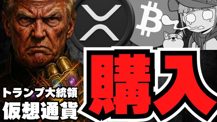【仮想通貨】トランプがビットコイン購入計画！バブル来るか／XRPドバイでRWA！160億ドルが動く？／急上昇コインは？