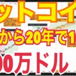 【ビットコイン】10年から20年で100倍1000万ドル到達の可能性！？ビットコインセイラーサイクル突入か