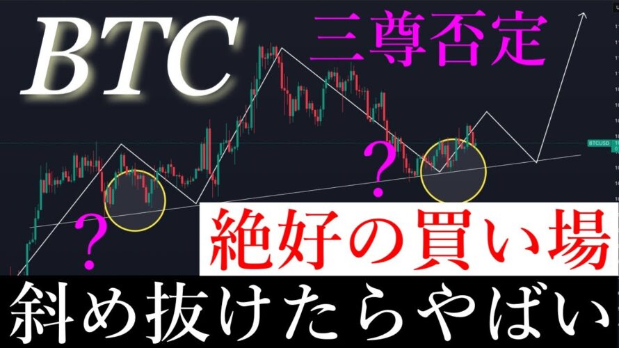⚠️「警戒🚨」ビットコイン買い場だが暴落くると一気に90000ドル代まで急落します。BTCUSD
