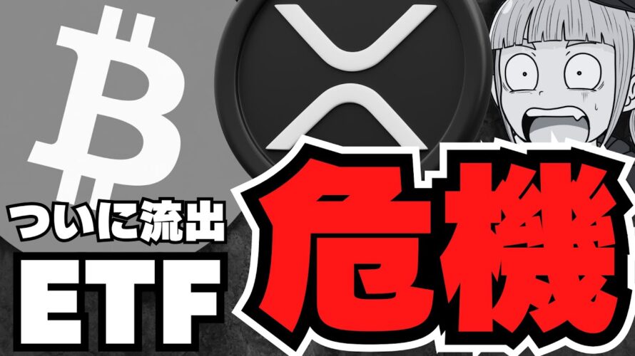 【仮想通貨】危機到来！ビットコイン下落はETF流出が原因か／XRP6月大規模イベント！上昇来るか／急上昇コインは２銘柄