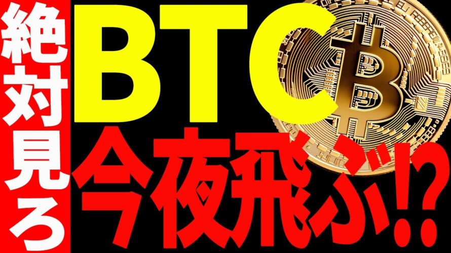【仮想通貨】ビットコイン今夜飛ぶ⁉︎今後必ず意織すべきポイントを教えます！