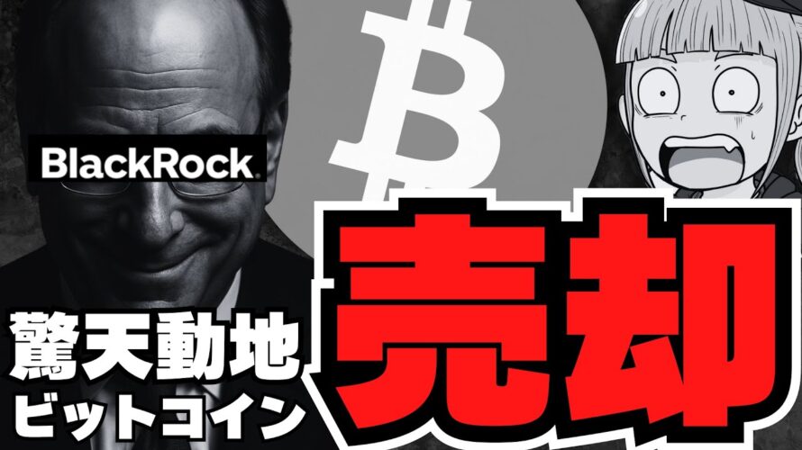 【重要】ブラックロックがビットコイン大量売却!仮想通貨に激震/トランプウォレット爆誕/イーサリアムに注目!