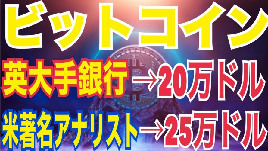 【ビットコイン】年末20万ドルから25万ドル強気価格予測!?アーサーヘイズ⚫️⚫️なら95000ドル下落予測!?