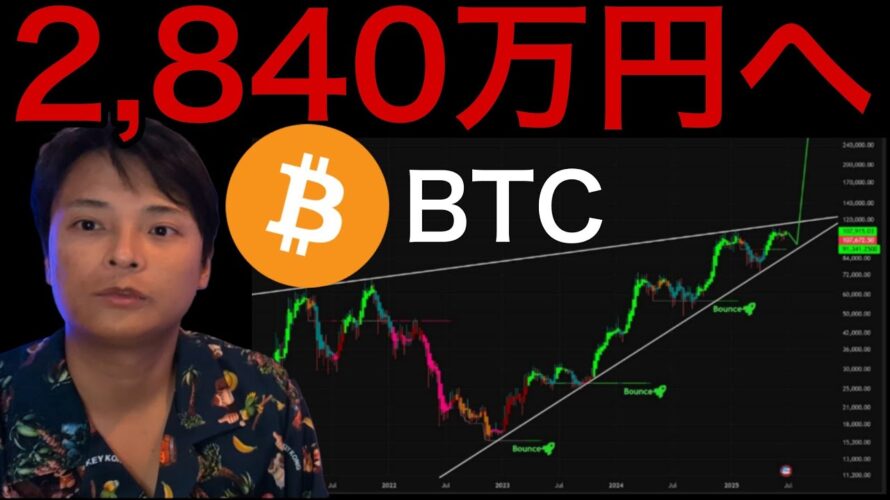 仮想通貨ビットコイン コレ上抜けで20万ドル(2,840万円)へ爆上げします