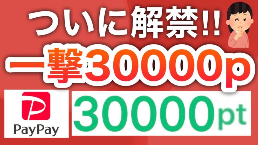 【削除覚悟】歩いて一撃30000p‼︎PayPayにもすぐ交換できる!!