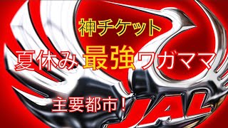 《JAL》 夏・繁忙期こそお得に周遊!『誰もが羨む切込みFeel so Good♪』