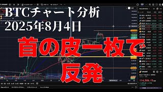 2025年8月4日ビットコイン相場分析