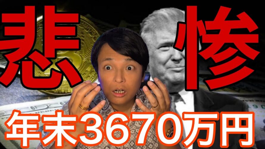 ビットコイン トランプ新関税で悲惨な影響！でも年末25万ドル(3,670万円)？【仮想通貨 米国株 日本株 最新情報】