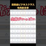 ANA国際線ビジネスクラス特典航空券！実は空席がいっぱい