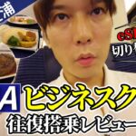 【SFC修行｜海外発券】羽田⇔金浦空港のANAビジネスクラス往復の比較レビュー！iPhoneでeSIM切り替えも機内で実演【ダイヤ修行】