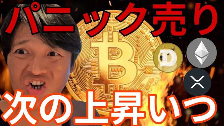 ビットコイン パニック売り！次の上昇いつ？【仮想通貨 米国株 日本株 最新情報】