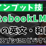 【神AIツール】notebookLMの使い方 語学動画の情報を一瞬でまとめる最強仕事術【業務効率化】