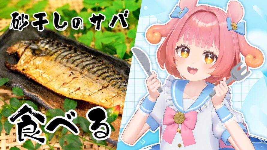 【食レポ】新感覚の干物！魚嫌いにこそおすすめな『砂干しのサバ』を食レポするみょ！🐙🐟【#西浦めめ】#PR