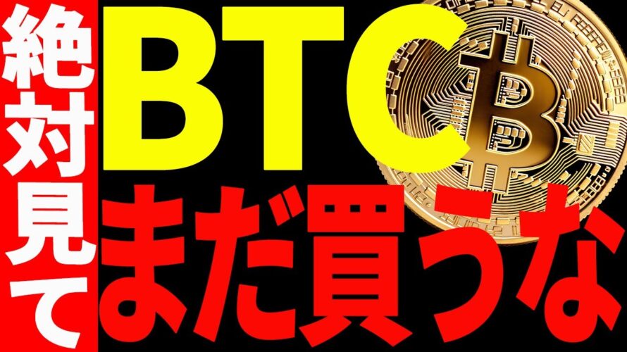 【仮想通貨】ビットコインはまだ買うな!今後の最新シナリオを共有します!