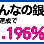 【みんなの銀行】普通預金金利1.196%キャンペーン