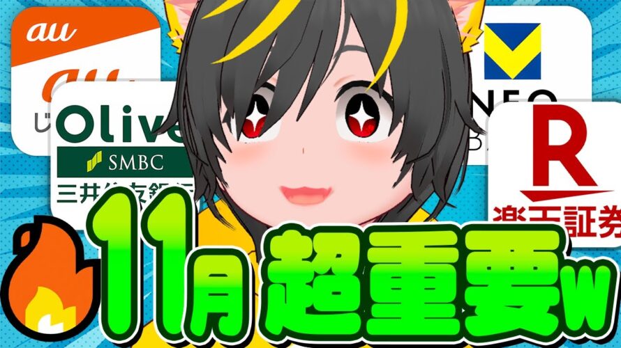 👺👺超重要ﾄﾞｺﾄﾞｺﾄﾞｺ✨️11月ポイ活ルーティン🌼攻略開始せよ⏰ポイ活投資おすすめ クレジットカード チャージルート 銀行ぐるぐる クレカ積立即売り