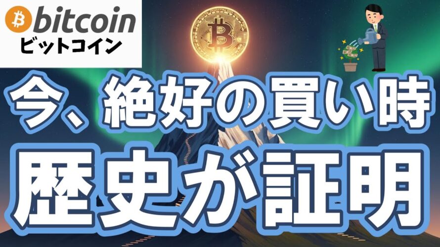 【仮想通貨 ビットコイン】歴史が証明！今は絶好の買い場として見逃してはいけない展開です！（朝活配信1997日目 毎日相場をチェックするだけで勝率アップ）【暗号資産 Crypto】