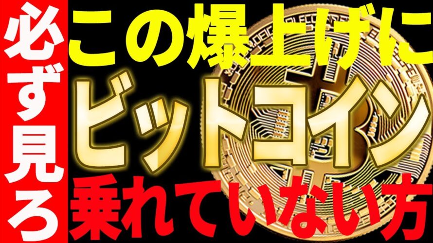 【仮想通貨】ビットコインの爆上げに乗れなかった方必見!今後の狙い目は○○です!