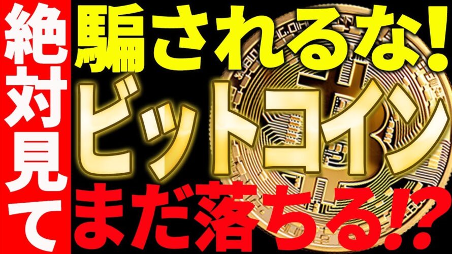 【仮想通貨】ビットコインはまだ落ちる⁉短期的な値動きに騙されるな!