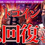 ビットコイン急反発！何が起きた？10万ドル回復にはまだ懸念も…