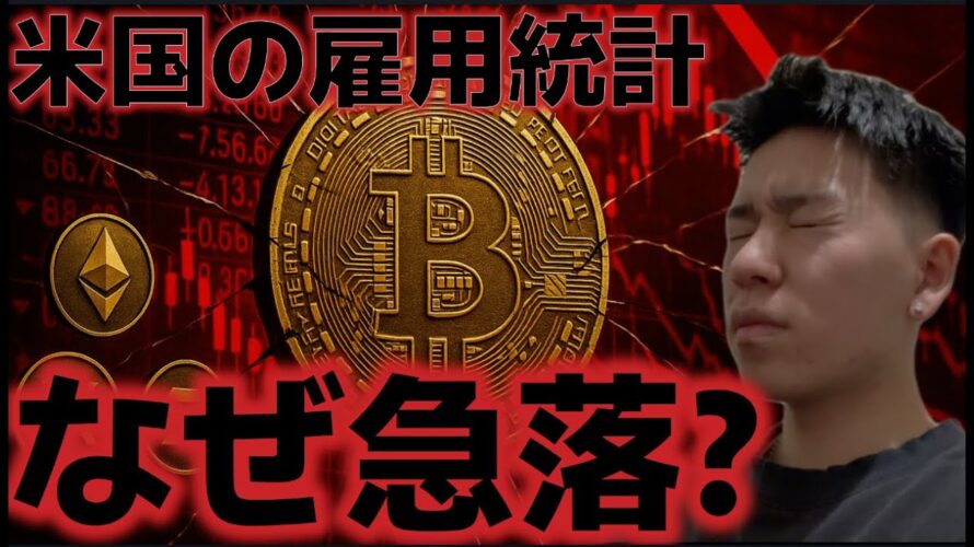 雇用統計の発表後にビットコインは急落が発生。12月利下げは見送りか？？