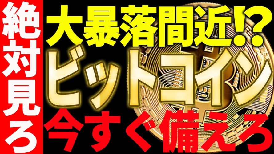 ビットコイン大暴落間近⁉今後どうなる⁉必ず備えてください！