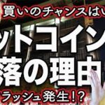 【チャンス到来？】売り？買い？ビットコイン暴落の真相｜今何が起きている？