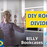 Create a home office with this DIY room divider IKEA Billy Bookcase hack