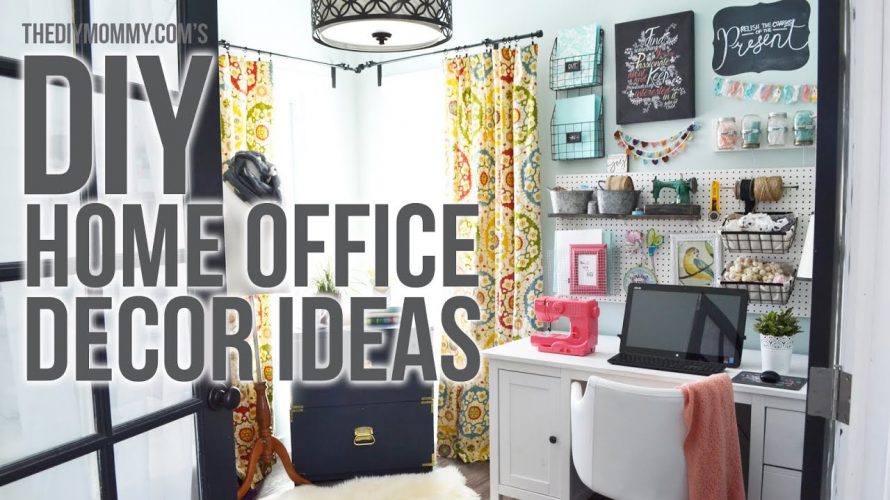 Craft Room Home Office Tour // 3 Easy DIY Office Decor Ideas