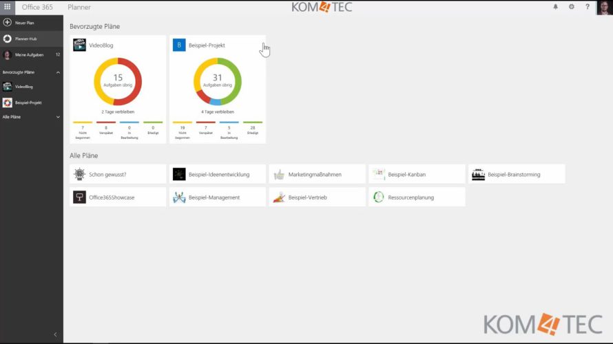 Microsoft Office 365 Planner Teil I: Einführung & Grundfunktionalitäten