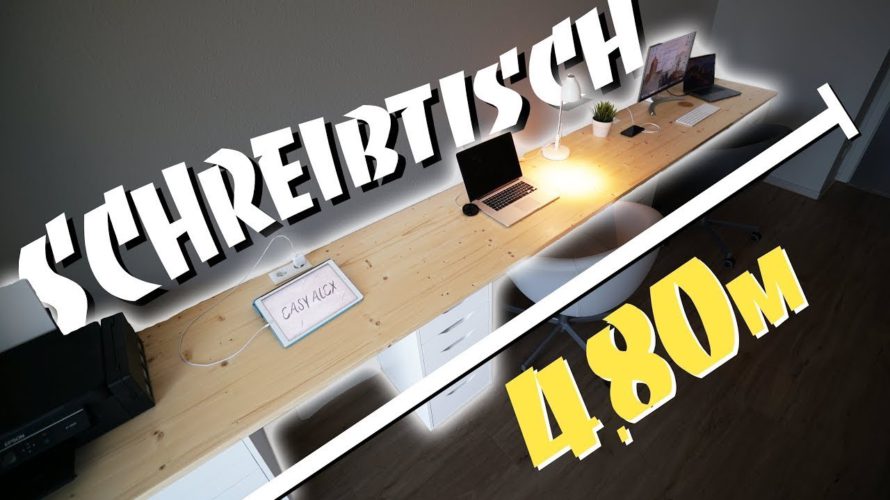 XXL SCHREIBTISCH DIY – Perfect Work Space selber bauen | EASY ALEX