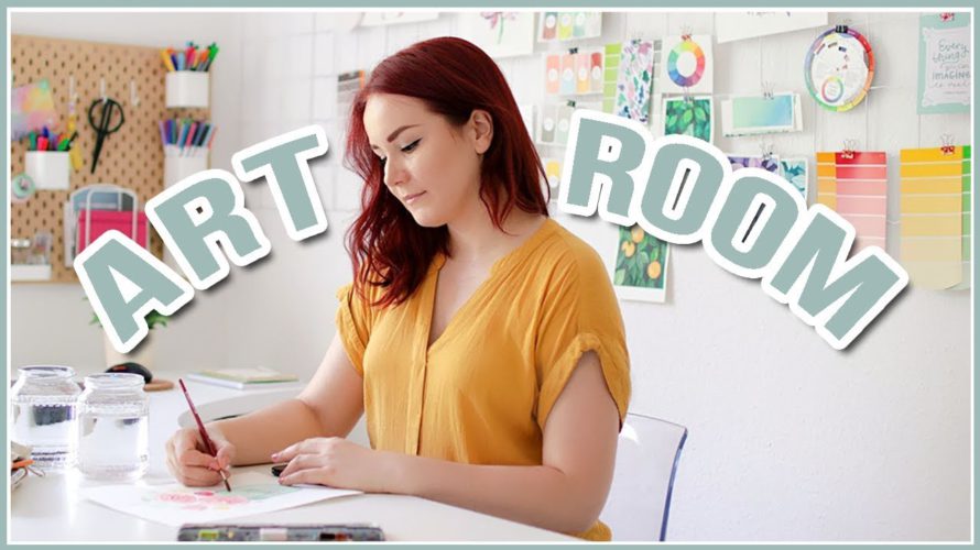 Art Studio Room Tour // DIY Wall Decor Ideas