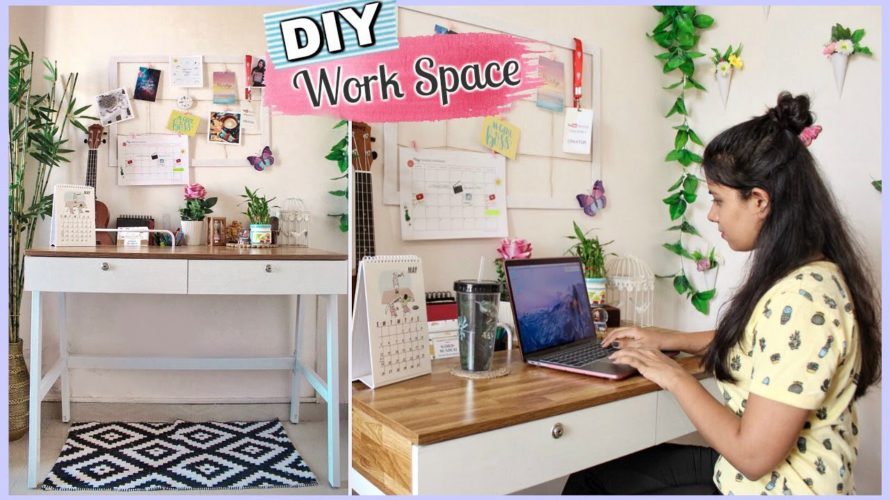 My Home Office Tour | DIY Workspace and Desk Decor Ideas | DIY Office Setup India