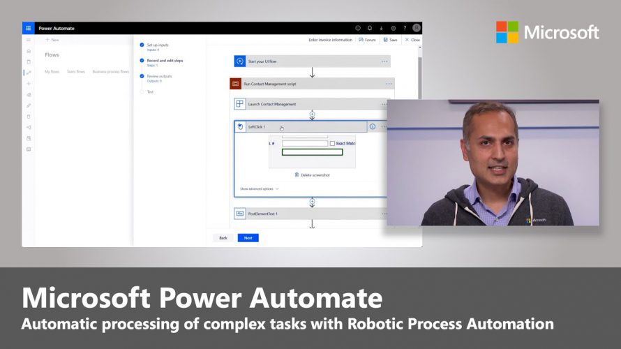 Robotic Process Automation with Microsoft Power Automate, UI flows and AI Builder