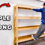 Easy 2×4  Garage Shelves | DIY Storage