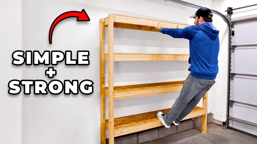 Easy 2×4 Garage Shelves | DIY Storage