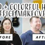 Home Office Makeover | DIY Decor + Custom Desk