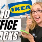 TOP 10 IKEA HOME OFFICE TIPS & HACKS!